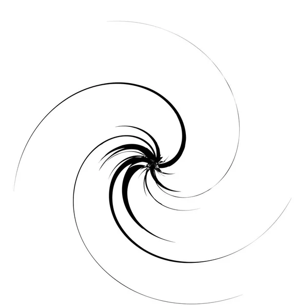 Abstracte Concentrische Radiale Geometrische Motief Vector Illustratie — Stockvector