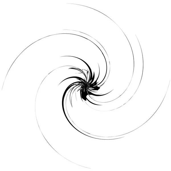 Abstrakta Koncentriska Radiella Geometriska Motiv Vektor Illustration — Stock vektor