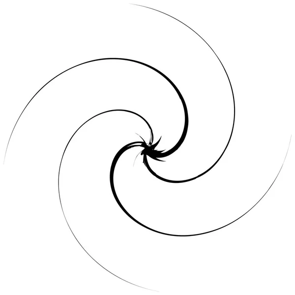 Abstraktes Konzentrisches Radial Geometrisches Motiv Vektor Illustration — Stockvektor