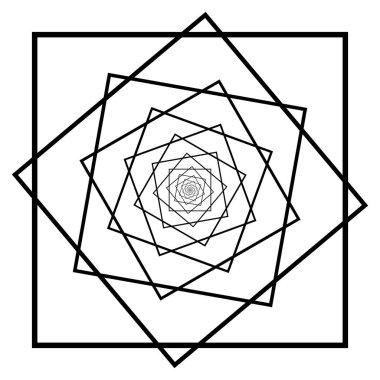 Konsantrik Radyal öğesi. Soyut geometrik öğe yayılan