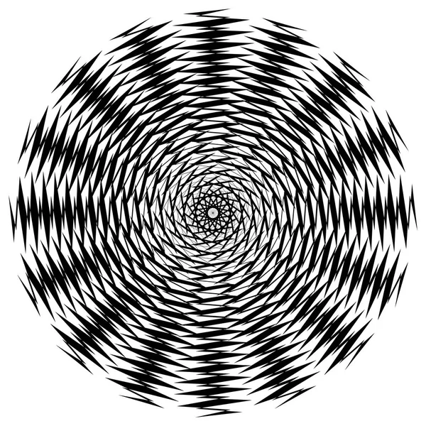 Konzentrisches Radiales Element Abstraktes Geometrisches Element — Stockvektor