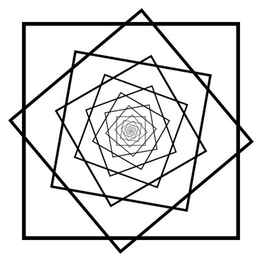 Konsantrik Radyal öğesi. Soyut geometrik öğe yayılan