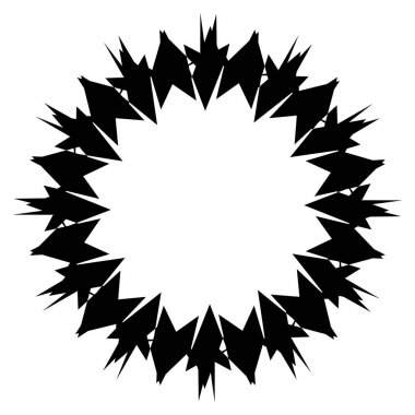 Konsantrik Radyal öğesi. Soyut geometrik öğe yayılan