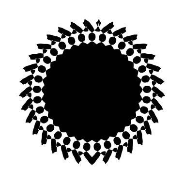 Konsantrik Radyal öğesi. Soyut geometrik öğe yayılan