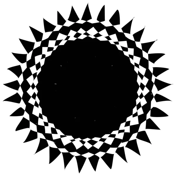 Концентричний Радіальний Елемент Випромінювання Абстрактного Геометричного Елемента — стоковий вектор
