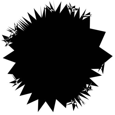 Konsantrik Radyal öğesi. Soyut geometrik öğe yayılan