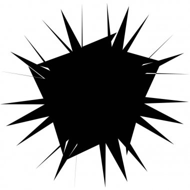 Konsantrik Radyal öğesi. Soyut geometrik öğe yayılan