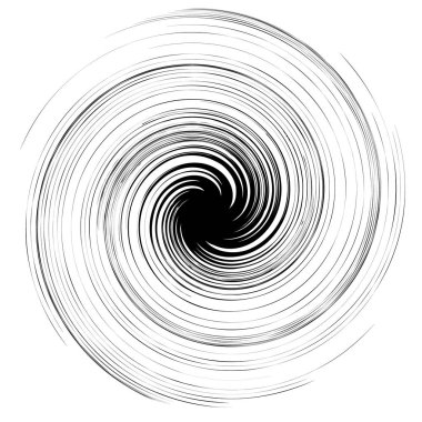 Konsantrik Radyal öğesi. Soyut geometrik öğe yayılan