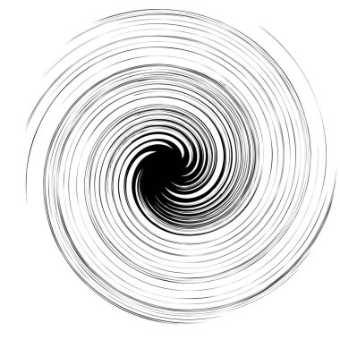 Konsantrik Radyal öğesi. Soyut geometrik öğe yayılan