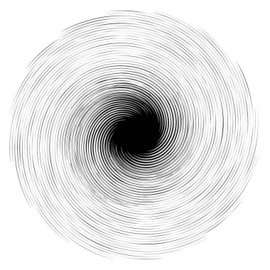 Konsantrik Radyal öğesi. Soyut geometrik öğe yayılan