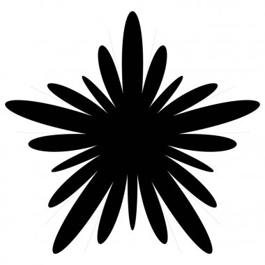 soyut konsantrik Radyal geometrik motif, vektör, illüstrasyon 