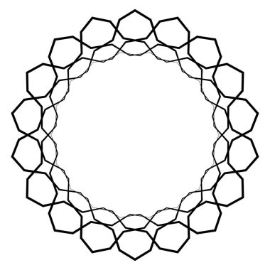 Dairesel, Radyal soyut öğe üzerinde beyaz. Şekil deformasyonu ile yayılan