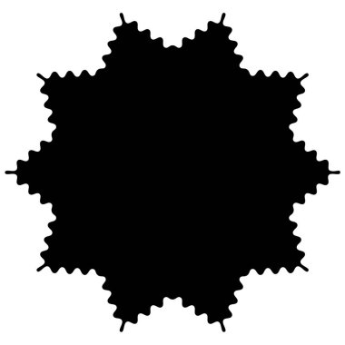 Dairesel, Radyal soyut öğe üzerinde beyaz. Şekil deformasyonu ile yayılan