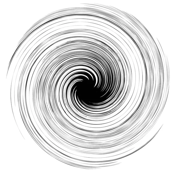 Élément Radial Concentrique Élément Géométrique Abstrait Rayonnant — Image vectorielle