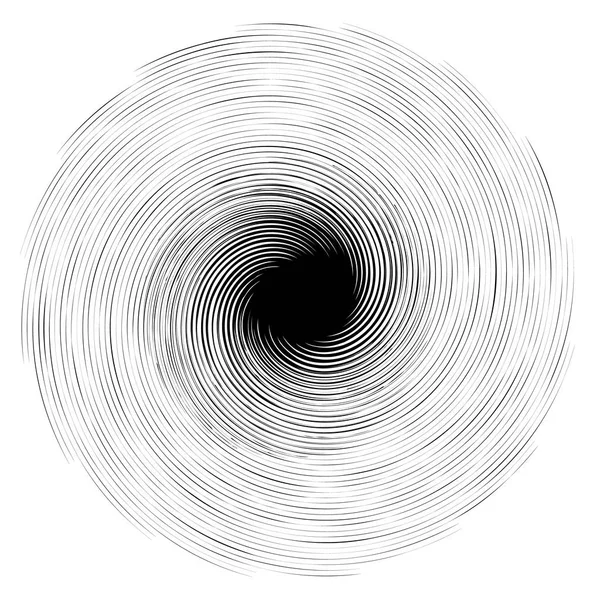 Konzentrisches Radiales Element Abstraktes Geometrisches Element — Stockvektor