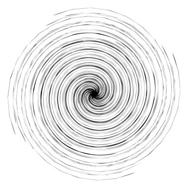 Geometrik Radyal öğesi. Soyut konsantrik, Radyal geometrik motif