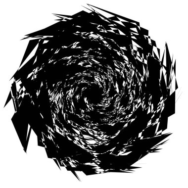 Konsantrik Radyal öğesi. Soyut geometrik öğe yayılan