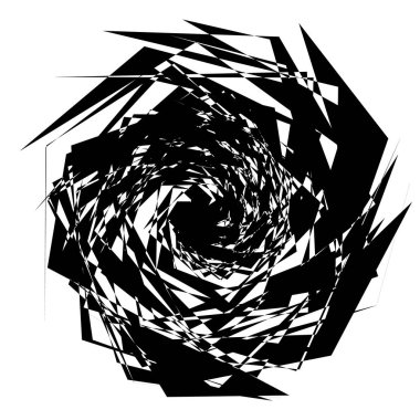 Konsantrik Radyal öğesi. Soyut geometrik öğe yayılan