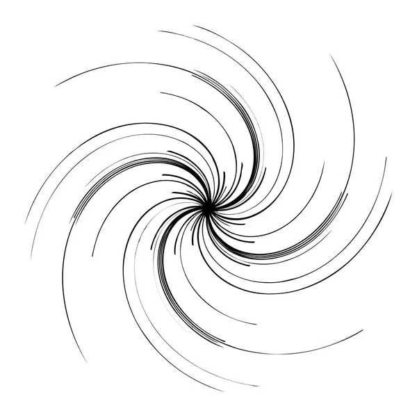 Геометрический Радиальный Элемент Абстрактный Концентрический Радиальный Геометрический Мотив — стоковый вектор