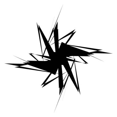 Geometrik Radyal öğesi. Soyut konsantrik, Radyal geometrik motif