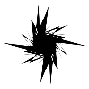 Geometrik Radyal öğesi. Soyut konsantrik, Radyal geometrik motif