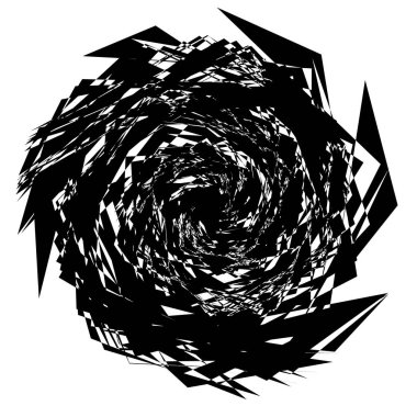 Beyaz arka plan üzerinde izole konsantrik Radyal öğesi