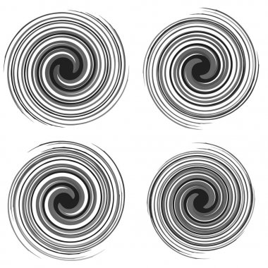 Geometrik Radyal öğesi. Soyut konsantrik, Radyal geometrik motif