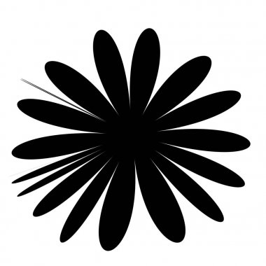 Beyaz arka plan üzerinde izole konsantrik Radyal öğesi