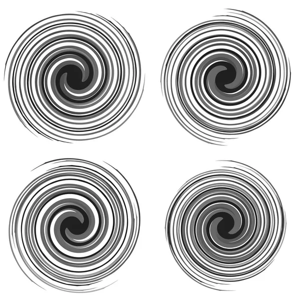 Élément Radial Géométrique Motif Géométrique Radial Concentrique Abstrait — Image vectorielle