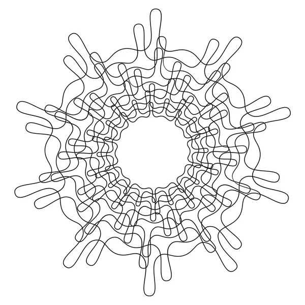 白色背景上的圆形 径向抽象元素 — 图库矢量图片