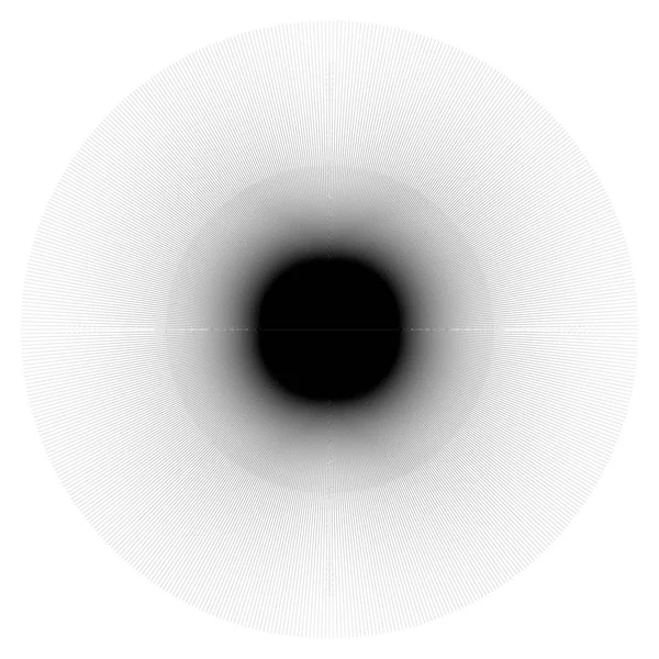 Концентрический Радиальный Элемент Белом Фоне — стоковый вектор