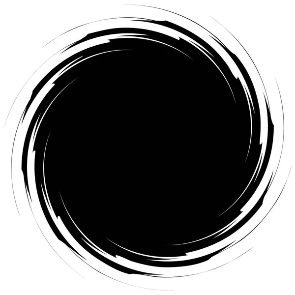 Elemento Abstrato Circular Radial Sobre Fundo Branco —  Vetores de Stock