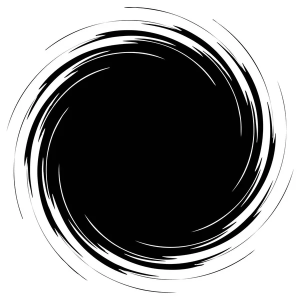 Circulaire Radiaal Abstracte Element Witte Achtergrond — Stockvector