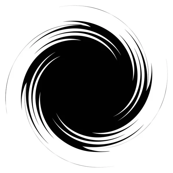 Elemento Abstrato Circular Radial Sobre Fundo Branco — Vetor de Stock