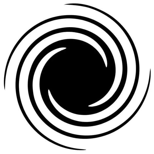 Circulaire Radiaal Abstracte Element Witte Achtergrond — Stockvector