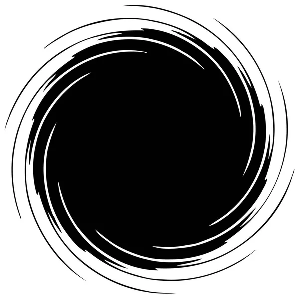 Circulaire Radiaal Abstracte Element Witte Achtergrond — Stockvector