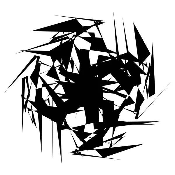 Élément Abstrait Circulaire Radial Sur Fond Blanc — Image vectorielle