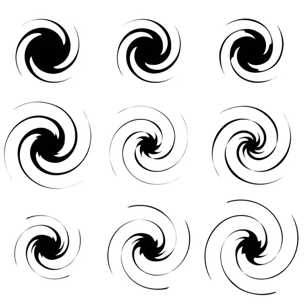 Élément Radial Géométrique Motif Géométrique Radial Concentrique Abstrait — Image vectorielle