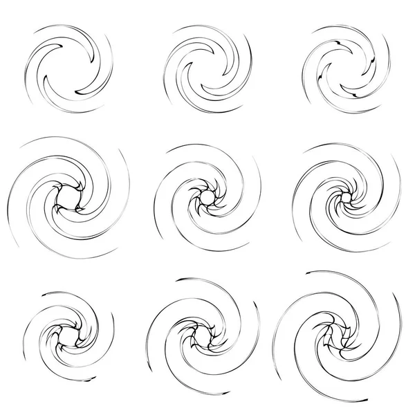 Geometrisches Radiales Element Abstraktes Konzentrisches Radial Geometrisches Motiv — Stockvektor