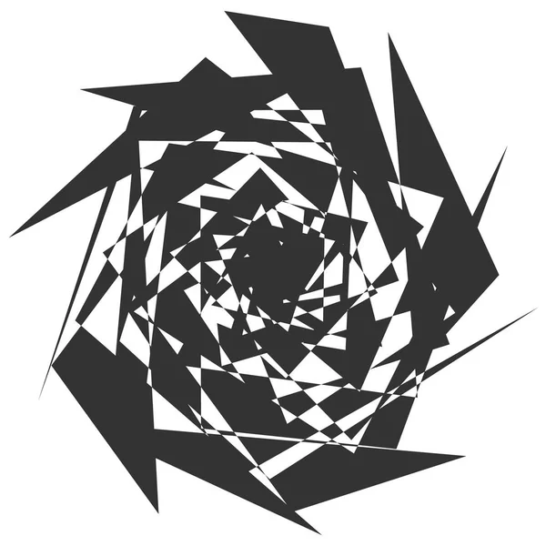 Круглий Радіальний Абстрактний Елемент Білому Тлі — стоковий вектор