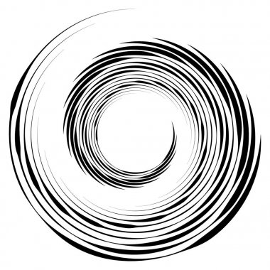 Geometrik Radyal öğesi. Soyut konsantrik, Radyal geometrik motif