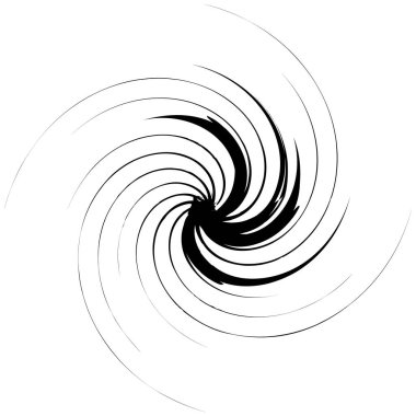 Geometrik Radyal öğesi. Soyut konsantrik, Radyal geometrik motif