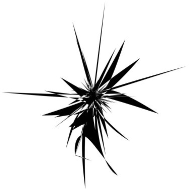 Geometrik Radyal öğesi. Soyut konsantrik, Radyal geometrik motif