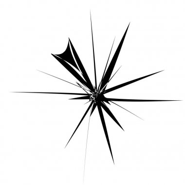 Geometrik Radyal öğesi. Soyut konsantrik, Radyal geometrik motif