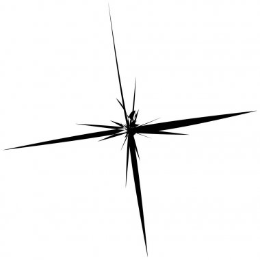 Geometrik Radyal öğesi. Soyut konsantrik, Radyal geometrik motif