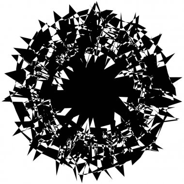 Dairesel, Radyal soyut öğe, beyaz arka plan üzerinde geometrik motif