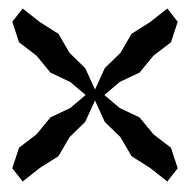 Beyaz arka plan üzerinde dairesel, Radyal soyut geometrik öğesi