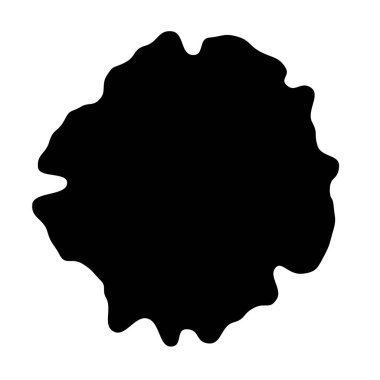 Beyaz zemin üzerine konsantrik, Radyal soyut öğe