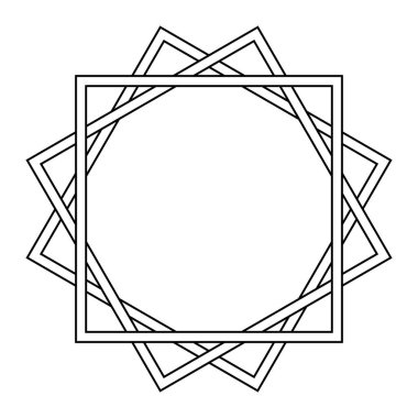 Beyaz zemin üzerine konsantrik, Radyal soyut öğe