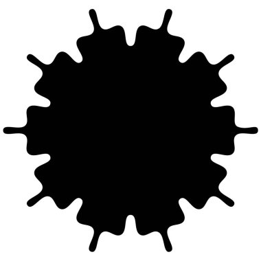 Beyaz arka plan üzerinde dairesel, Radyal soyut öğe